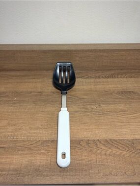 Vintage Marked Robinson Nylon & Stainless Steel Slotted Serving Spoon